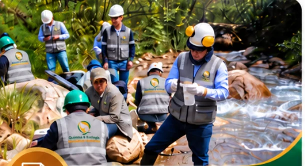 Equipo técnico realizando trabajo de campo y monitoreo hídrico